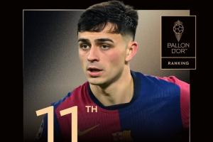 排名第11！记者：不公平，佩德里和亚马尔一样重要，至少进前十