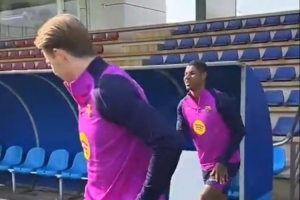 巴萨官方晒视频：各国家队球员恢复训练