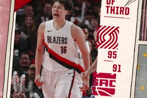 排面🔥杨瀚森单节爆轰14分2板1助1帽！直接上球队海报封面